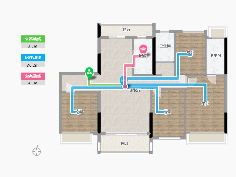 河南省-平顶山市-郏县碧桂园-112.30-户型库-动静线