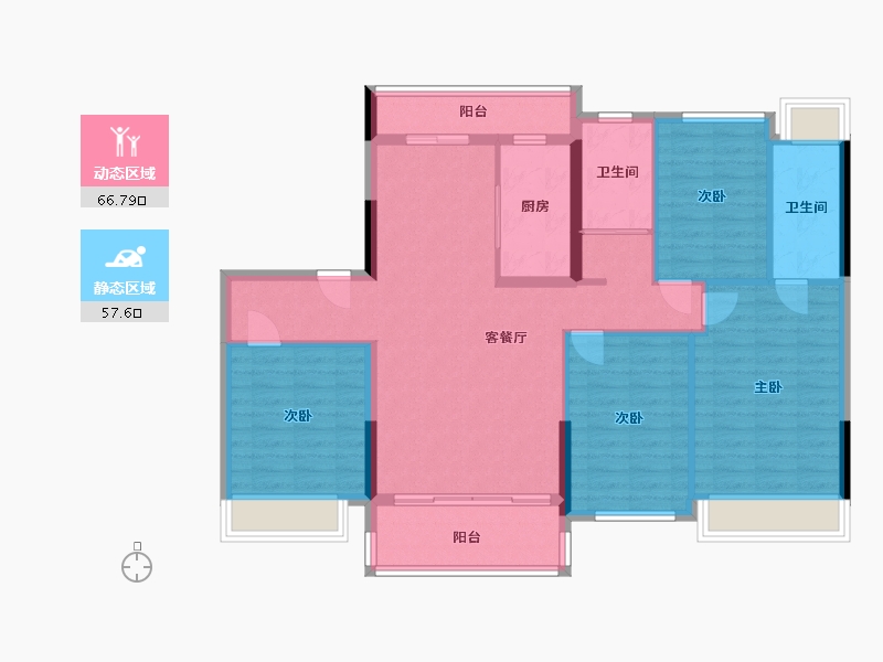 河南省-平顶山市-郏县碧桂园-112.30-户型库-动静分区