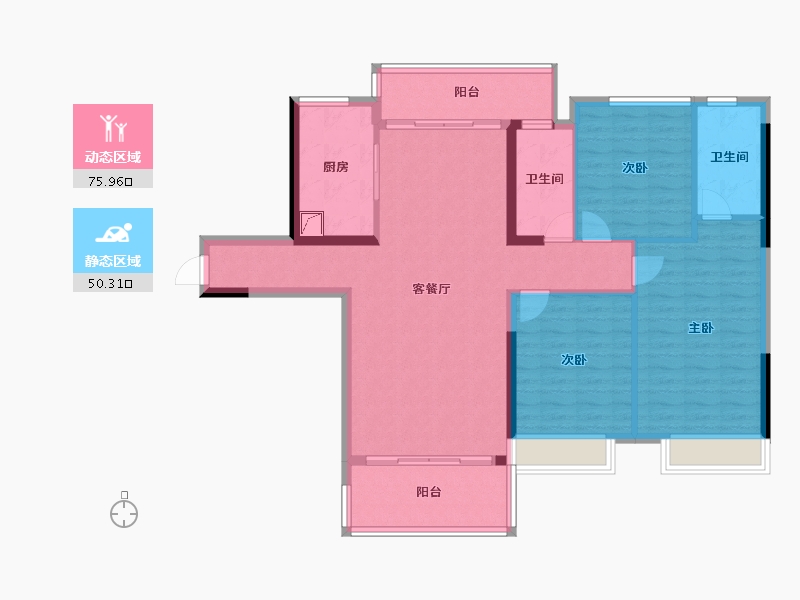 广西壮族自治区-贵港市-盛世悦城-114.29-户型库-动静分区