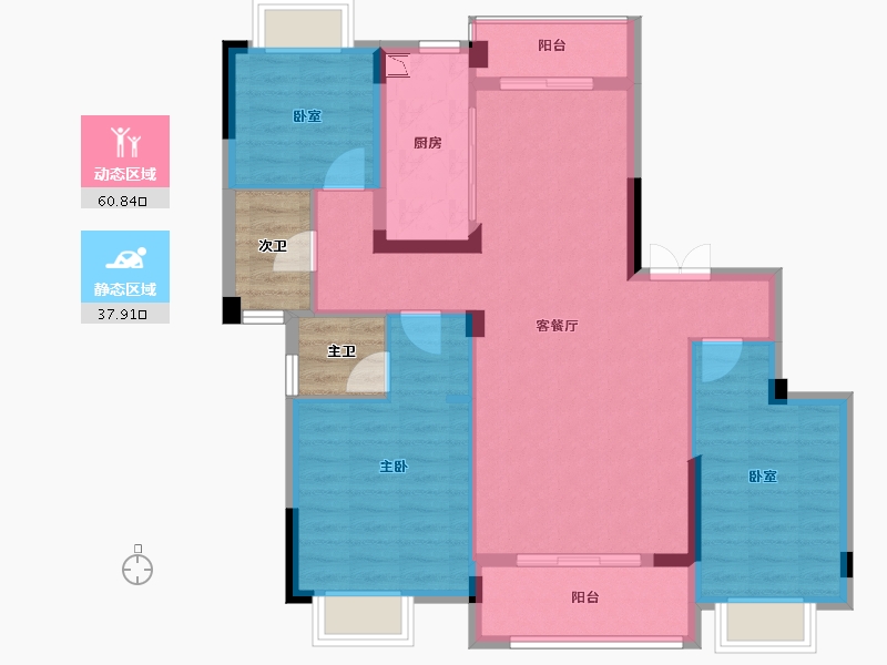 江西省-九江市-锦绣滨江-95.12-户型库-动静分区