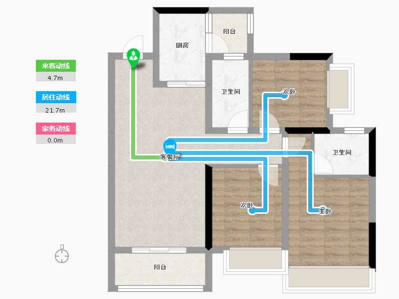 四川省-成都市-锦江绿道锦庐-77.13-户型库-动静线