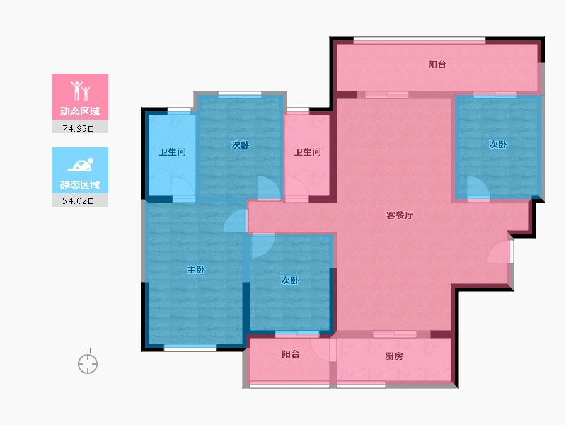 广西壮族自治区-桂林市-宏湖中央城-115.73-户型库-动静分区