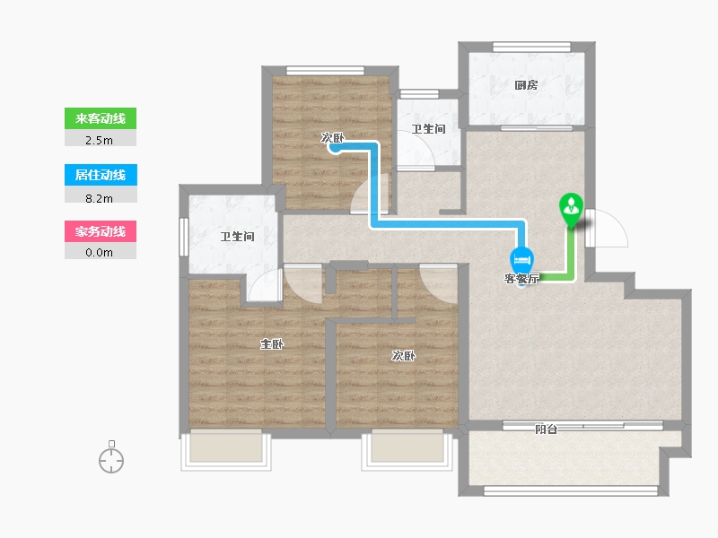 山东省-济南市-水发玉皇台-97.01-户型库-动静线