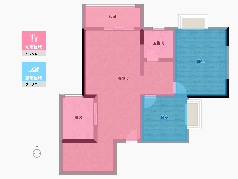 四川省-成都市-西江河畔-72.29-户型库-动静分区