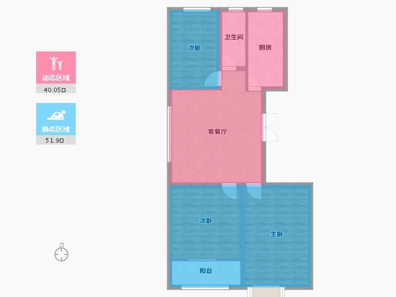 山东省-潍坊市-恒信·御峰-82.79-户型库-动静分区