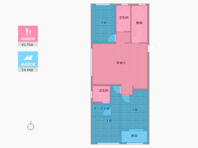 山东省-潍坊市-恒易·紫园-104.01-户型库-动静分区