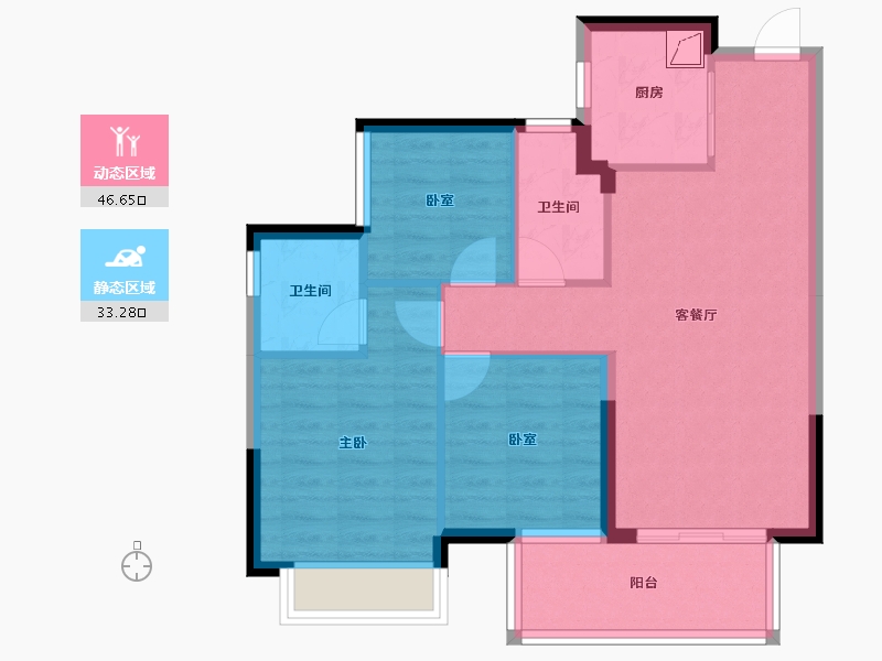 广西壮族自治区-南宁市-龙光玖誉城-71.25-户型库-动静分区