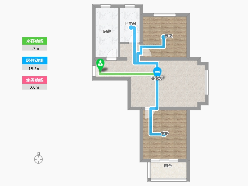 河北省-廊坊市-宏泰·龙河枫景-64.77-户型库-动静线