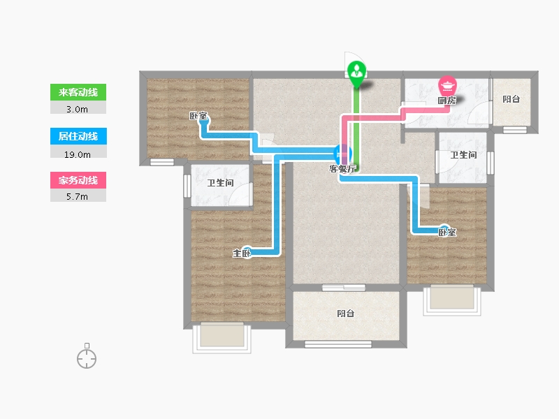 湖北省-黄冈市-晶帝学府世家-89.00-户型库-动静线