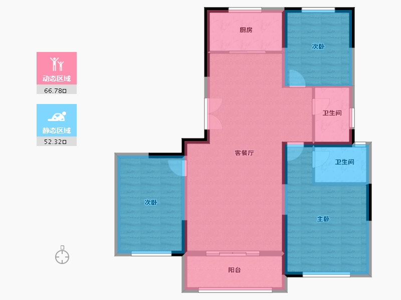 河南省-郑州市-正商宜家源-108.04-户型库-动静分区