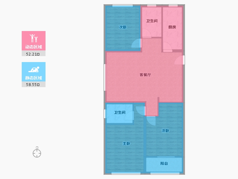 山东省-潍坊市-恒易·紫园-100.00-户型库-动静分区