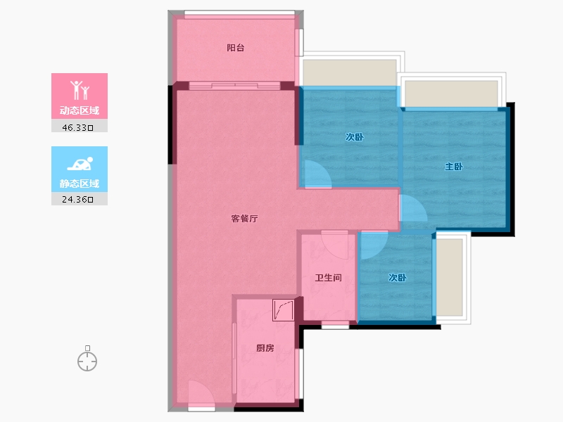 广东省-广州市-时代香树里黄埔-63.20-户型库-动静分区