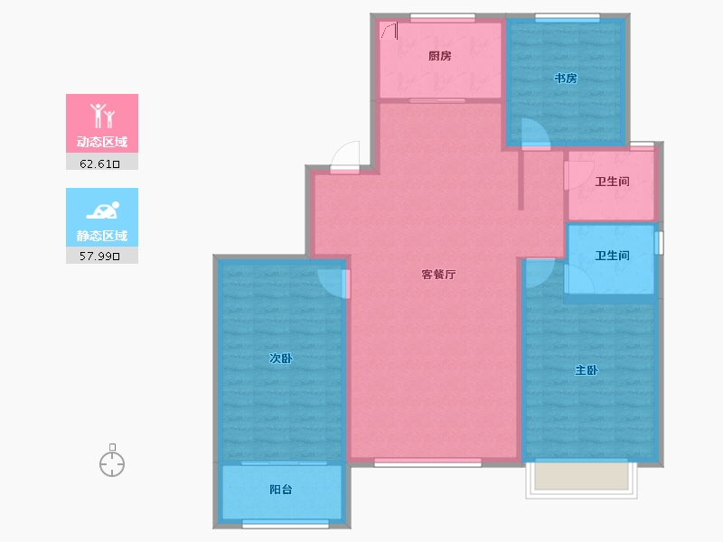 山东省-潍坊市-榕树苑-108.93-户型库-动静分区