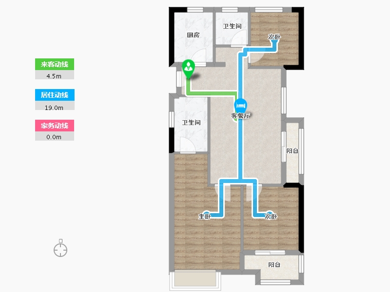 浙江省-金华市-万固文华园-79.20-户型库-动静线