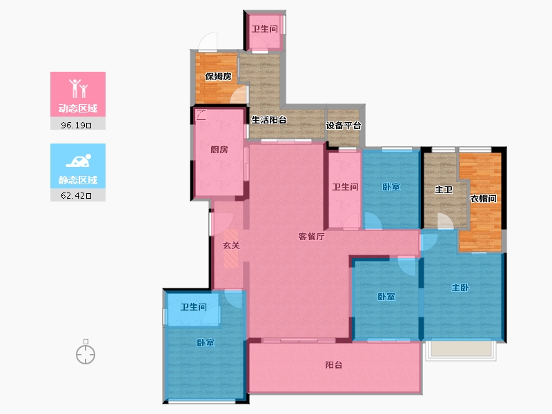 广东省-湛江市-君临世纪-177.86-户型库-动静分区