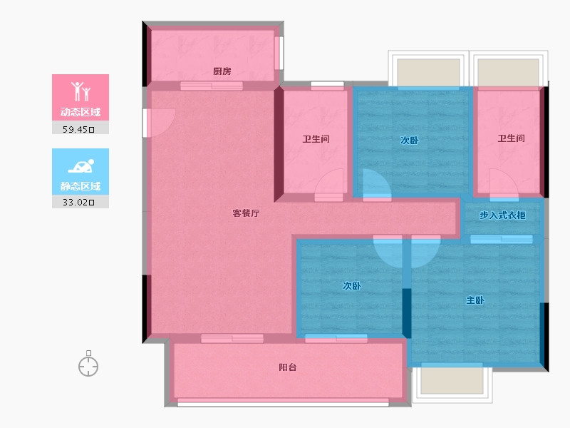 广东省-广州市-港骏轩-81.16-户型库-动静分区