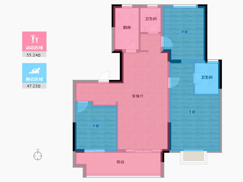 江苏省-镇江市-镇江金山铭著-92.01-户型库-动静分区