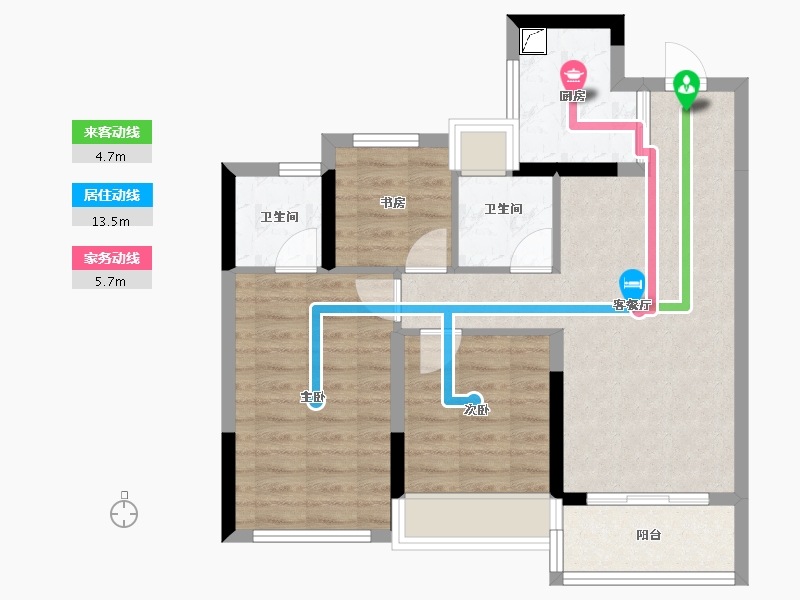 浙江省-杭州市-ABC-79.00-户型库-动静线