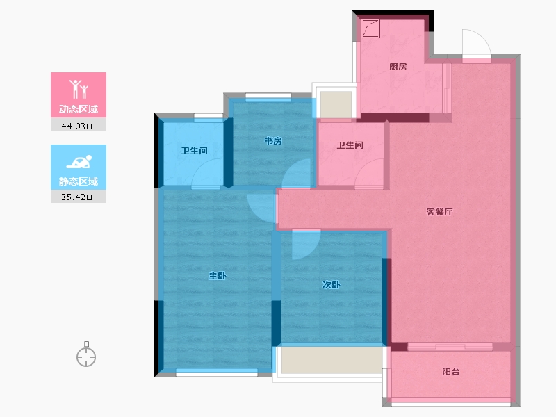 浙江省-杭州市-ABC-79.00-户型库-动静分区