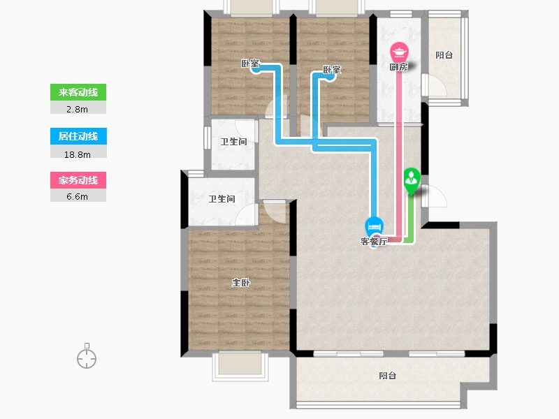 广西壮族自治区-桂林市-大龙湾-110.83-户型库-动静线