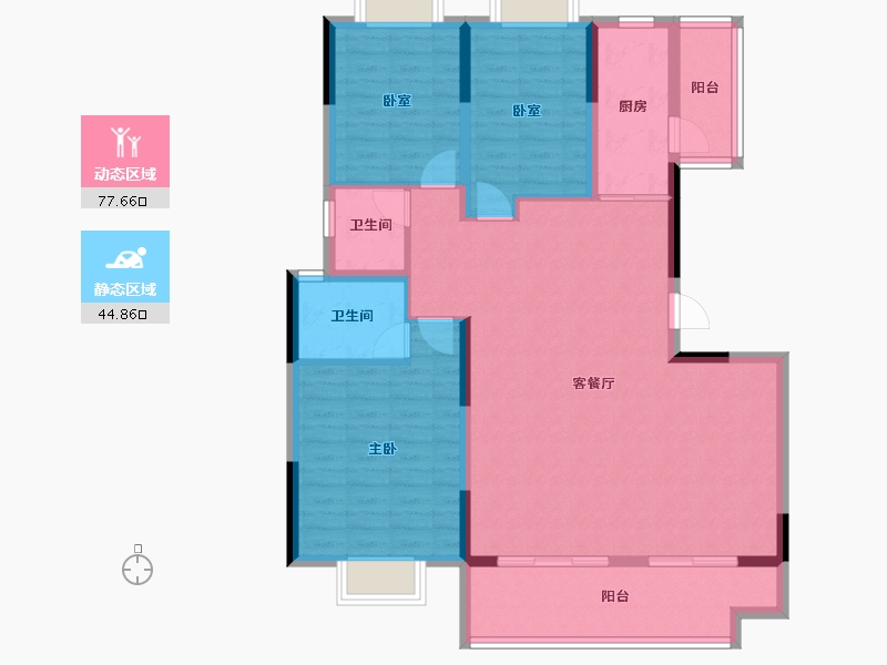 广西壮族自治区-桂林市-大龙湾-110.83-户型库-动静分区