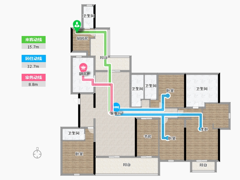 广东省-湛江市-君临世纪-274.59-户型库-动静线