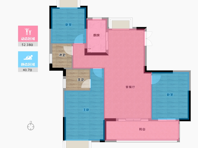 江西省-九江市-广隆·新松赣江铭著-92.14-户型库-动静分区