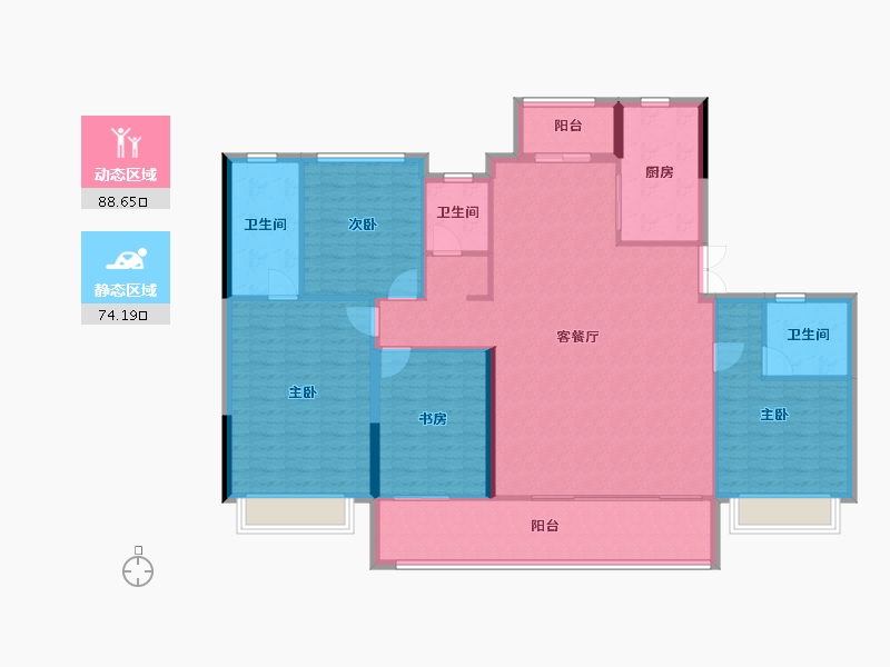 四川省-成都市-南山凌峯-149.79-户型库-动静分区