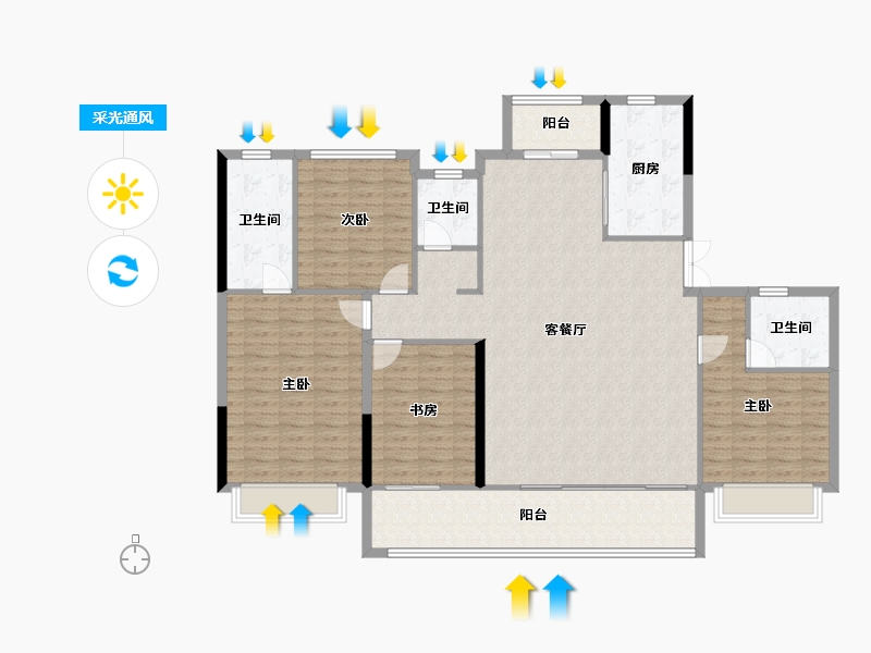 四川省-成都市-南山凌峯-149.79-户型库-采光通风