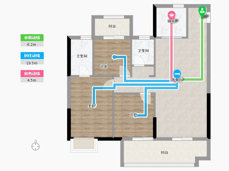 福建省-南平市-建发玺悦-88.91-户型库-动静线