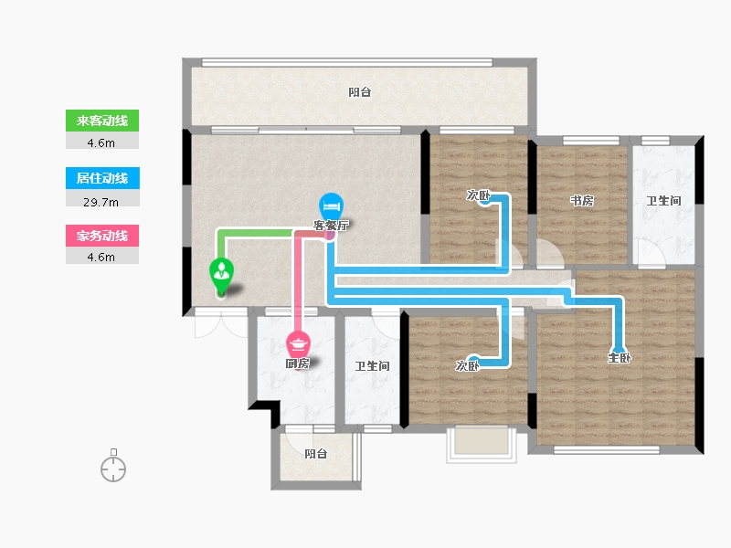 四川省-成都市-富国上邦-126.00-户型库-动静线