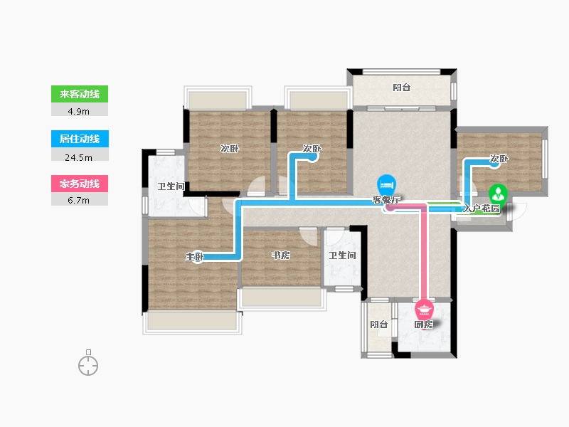 贵州省-贵阳市-御府壹号-124.15-户型库-动静线