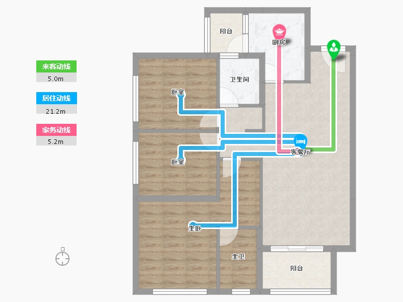 四川省-成都市-龙湖江天阙-87.16-户型库-动静线