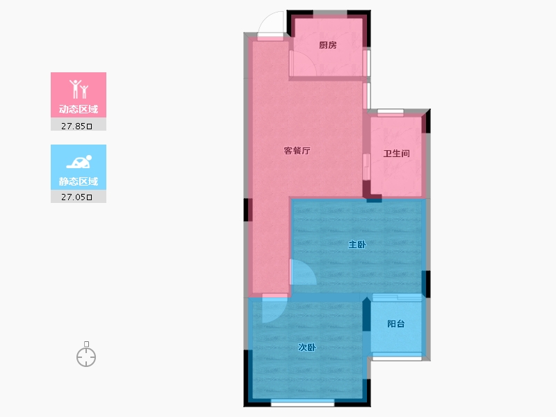 浙江省-金华市-浙中影创城-48.52-户型库-动静分区