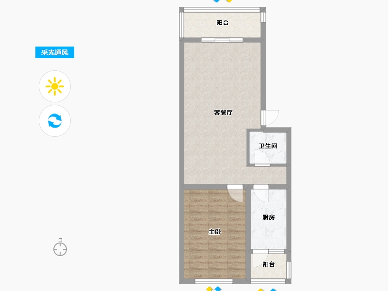 北京-北京市-天通东苑二区-59.04-户型库-采光通风