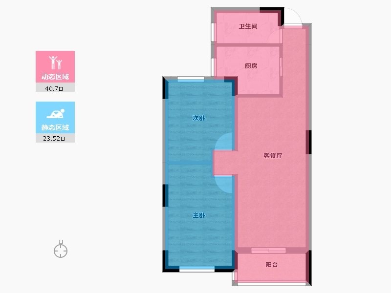 浙江省-金华市-浙中影创城-56.83-户型库-动静分区