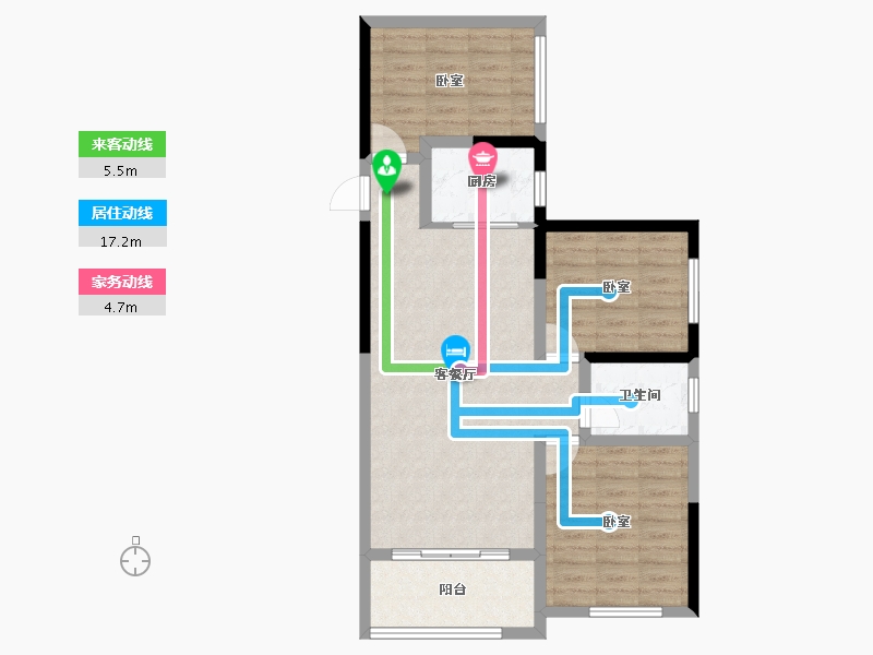 四川省-成都市-瀚城绿洲-77.13-户型库-动静线