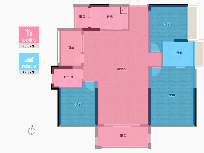 广东省-惠州市-嘉旺花园-120.00-户型库-动静分区