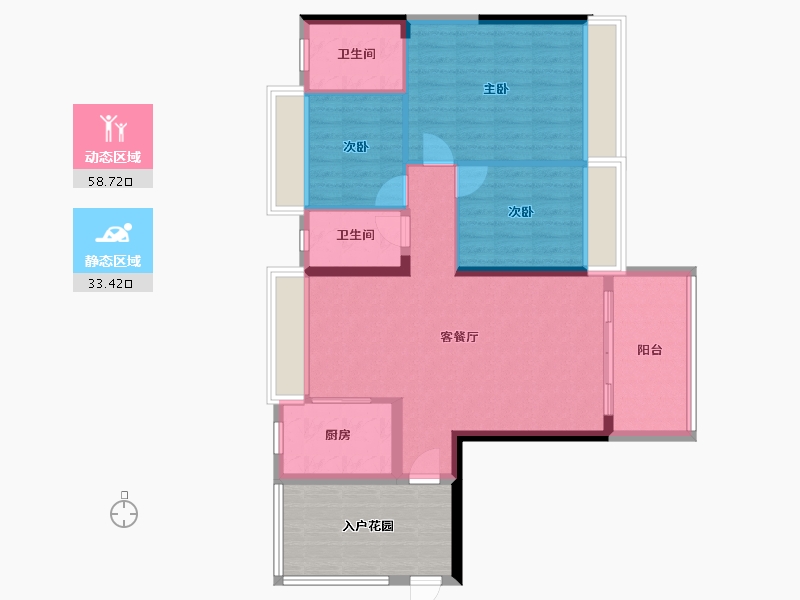 广东省-韶关市-天御华府-93.26-户型库-动静分区