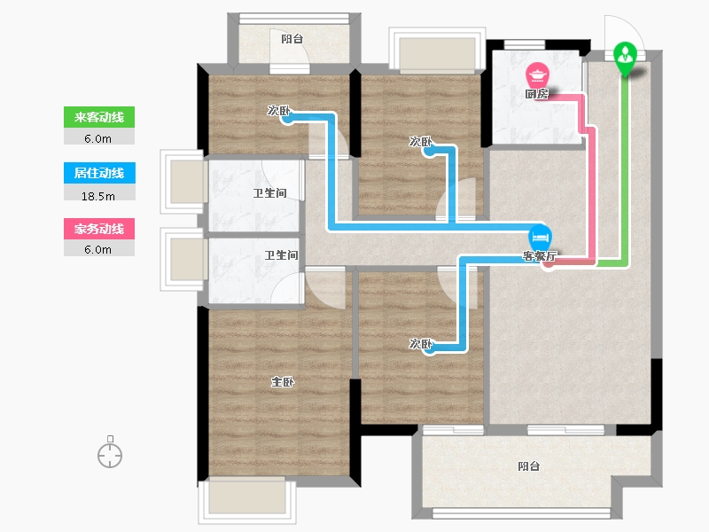 福建省-福州市-长乐融信澜山-94.00-户型库-动静线