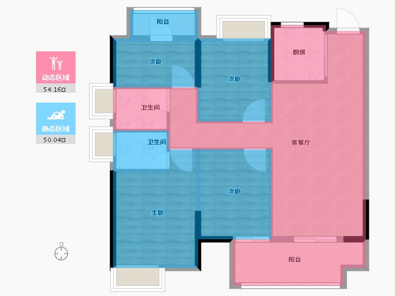 福建省-福州市-长乐融信澜山-94.00-户型库-动静分区