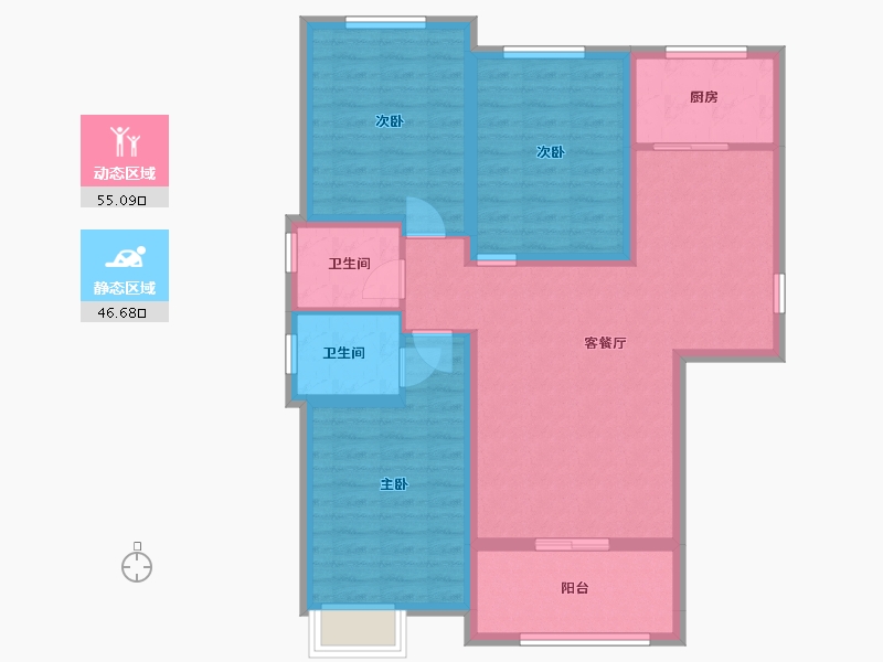 湖北省-随州市-天湖马德里-99.00-户型库-动静分区