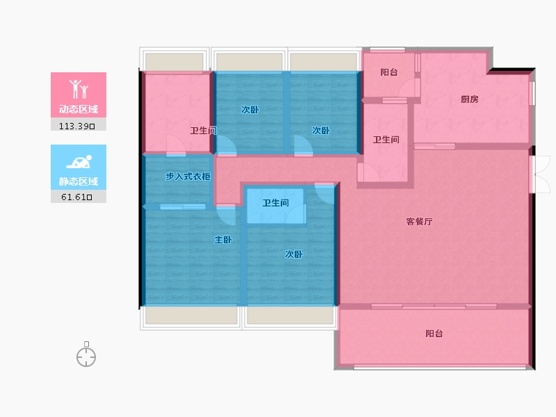 广东省-广州市-时代大家-157.10-户型库-动静分区