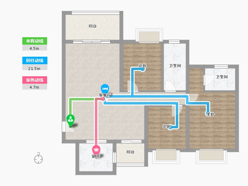 贵州省-贵阳市-祥风贵阳溪府-97.28-户型库-动静线