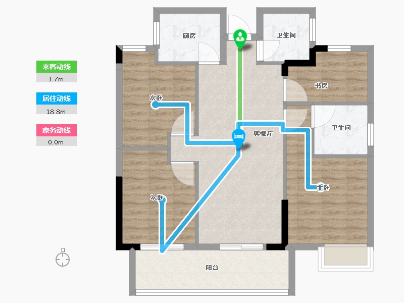 福建省-福州市-滨海金茂智慧科学城-87.00-户型库-动静线