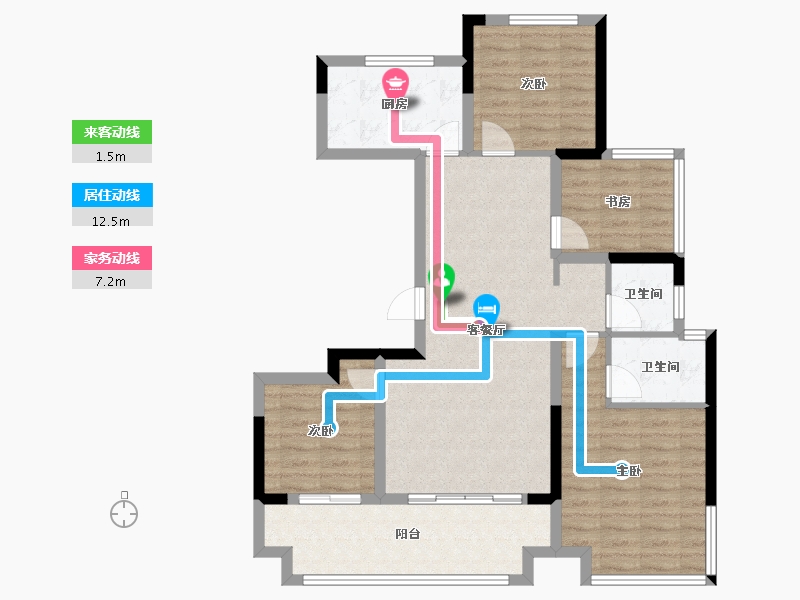 安徽省-合肥市-都荟大观-92.00-户型库-动静线