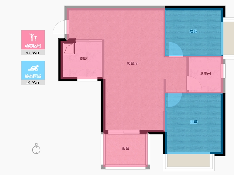 广西壮族自治区-南宁市-龙光玖誉城-58.05-户型库-动静分区