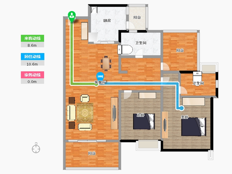 广东省-惠州市-深业西湖三里-179.12-户型库-动静线