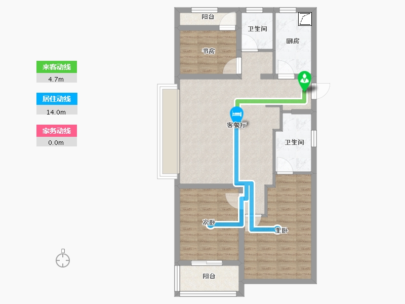 浙江省-宁波市-保利翡翠城市和光城樾-79.18-户型库-动静线