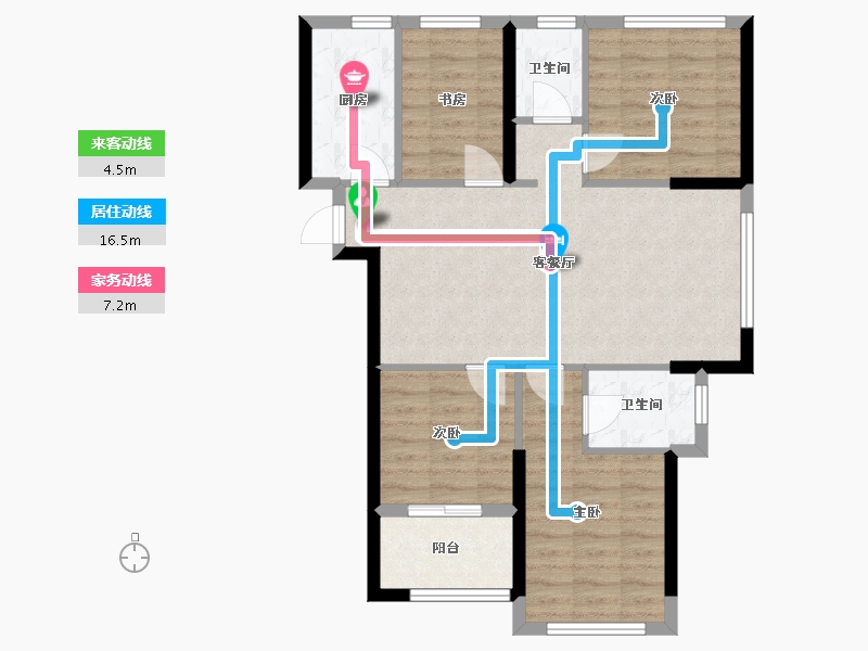 福建省-福州市-滨江时代-81.21-户型库-动静线